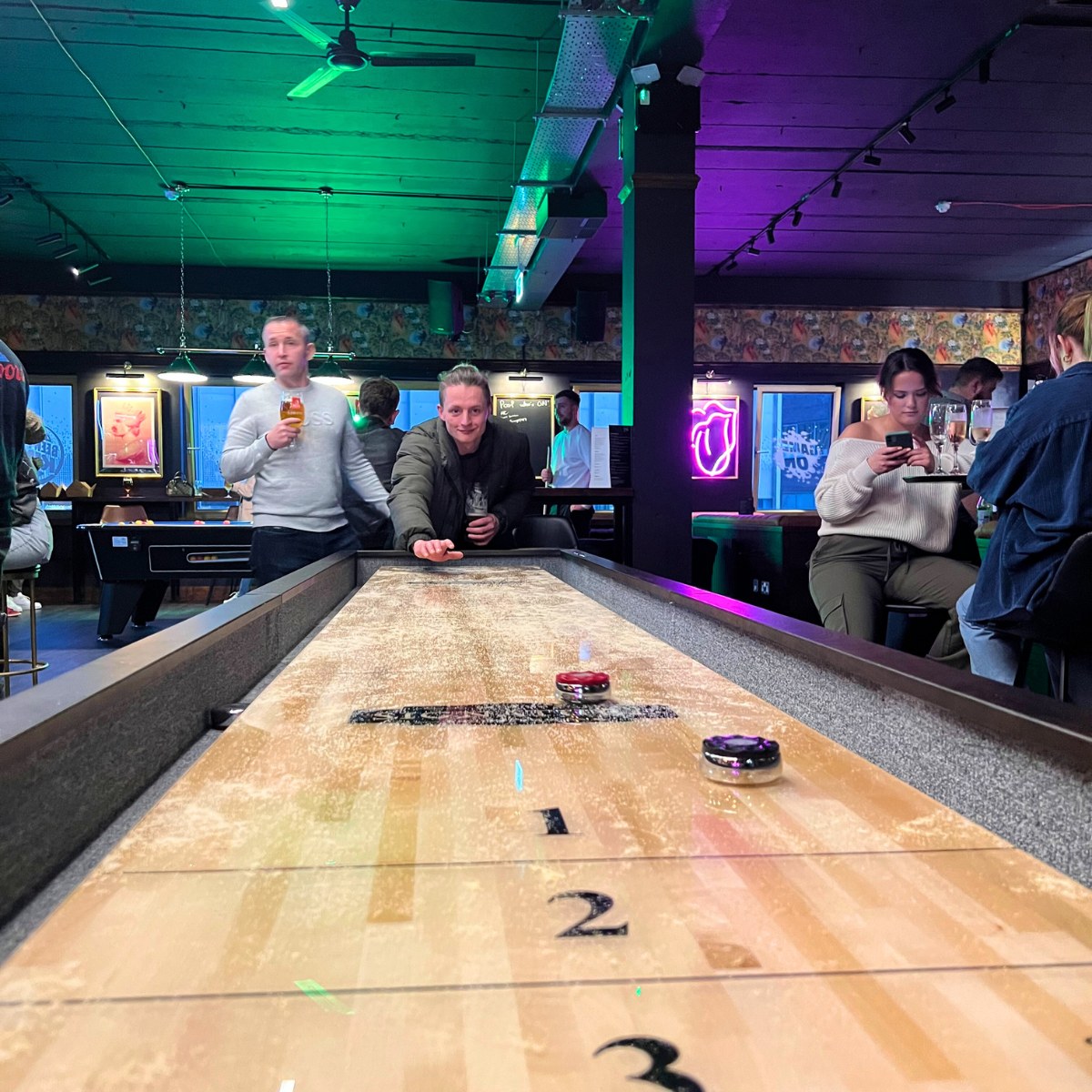 Play Shuffleboard at The Works in Barnsley